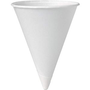 Solo 4 oz White Paper Cone Cups (Case of 5000) Solo 4 oz White Paper Cone Cups (Case of 5000)