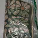 SHIYUE Dog Food Mats for Floors, Absorbent Cat Bowl for Food and Water, Non-Slip Accessories Pet Supplies(12"x20",Forest Green Flower)