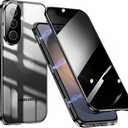 Magnetic Privacy Case for Samsung S26,Anti Peeping Screen Protector Double-Sided Tempered Glass Metal Bumper Anti SPY Cover,360 Degree Phone Case for Samsung Galaxy S26,Black