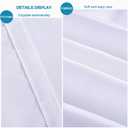 FLXXIE Microfiber European Pillow Shams Set of 2, Fade, Wrinkle and Shrinkage Resistant Soft Pillow Covers with Envelope Closure Euro Sham Covers (White, 26x26 Inches)
