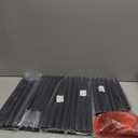 Sakugi Storage Shelves - 5-Tier Large Capacity Shelf Organizer with Hooks, Heavy-Duty Garage Shelving with Leveling Feet, Wobble-Free Rack for Bedroom, Balcony, Garage, 32.1"12.4"71.4", Black