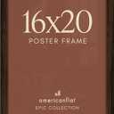 Americanflat 16x20 Poster Frame - Engineered Wood - Mahogany
Polished plexiglass front, hangs vertical or horizontal, sawtooth hangers included, secure turn-tab backing