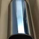 LCGP Bolt On Diesel Exhaust Tip 4", 6" outlet 15" Long Truck Tip, Rolled Angle Cut, Polished
