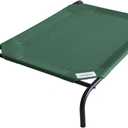 Gale Pacific Coolaroo The Original Cooling Elevated Dog Bed, Indoor and Outdoor, Large, Brunswick Green, 51.00" x 31.50" x 8.00"