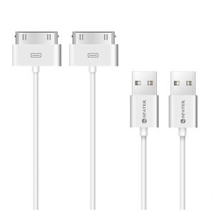 Spater iPhone 4s Cable, 30-Pin USB Sync and Charging Data Cable for iPhone 4/4S/3G/3GS, iPad 1/2/3, and iPod (5'/1.5 Meter) - Pack of 2
