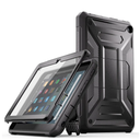Fire HD 8 & HD 8 Plus Tablet Case (Only 12th Gen,2024/2022) - DJ&RPPQ [Light-Duty] Full Body Rugged Cover with Built-in Screen Protector for Kindle Fire HD 8 Kids Tablet & Kids Pro Tablet - Black
