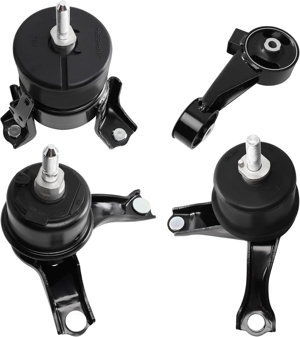 Engine Motor and Transmission Mount Kit Compatible with 2004-2006 ES330 3.3L V6 &2004-2006 Camry 3.3L V6 & 2004 2005 2006 2007 2008 Solara 3.3L V6 AUTO 4PCS OE: A4239HY A4236 A4212 A4207