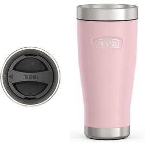 THERMOS ICON SERIES, Stainless Steel Tumbler, Sunset Pink, 16 oz