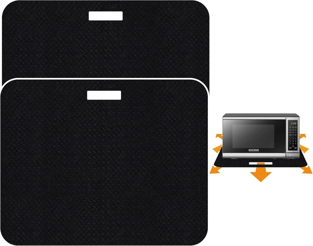 Heat Resistant Mat for Air Fryer with Sliding Function, 2 Pcs 15 * 18 in Heat Resistant Pad Caddy Countertop Protector Mat Compatible with Most XL Air Fryer Ninja Air Fryer Micro Wave Oven