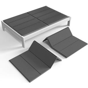 Folding Spring Box, Breathable, Noise Minimizing, Moisture Resistant Bunkieboards,Low Profile Bed Support,Large Double Bed 10mm Bunkie Board, Queen Size 80x60''