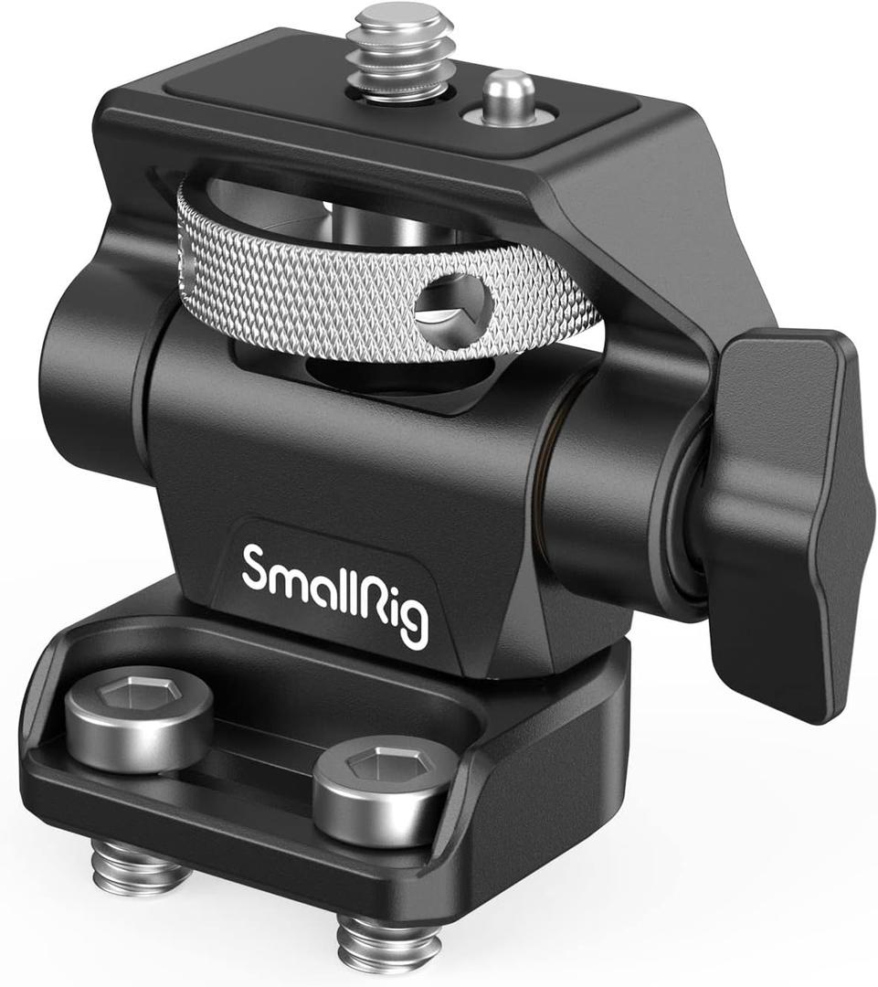SmallRig Monitor Mount Swivel 360 and Tilt 180 Adjustable Bracket with 1/4"- 20 Screws for 5" and 7" Monitor