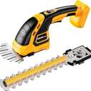 Cordless Hedge Trimmer Compatible with DEWALT 20V MAX Battery(No Battery), Electric Hedge Trimmer Cordless Grass Trimmers, Bush Trimmers Grass Shears Handheld for Yard, Garden, Lawn Care