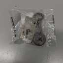 Small Antique Brass Flush Mount Cabinet Door Lock with Key - 1" Wide x 1 3/4" High - Vintage Lock and Key for Furniture Doors and Drawers | UA-030-LAB