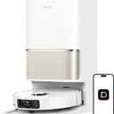 DREAME L50 Ultra Robot Vacuum and Mop White, 19,500Pa Suction, with Auto-Empty and Mop Self-Cleaning, Precise Obstacle Avoidance, HyperStream Detangling DuoBrush