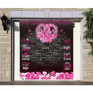 Generic Breast Cancer Awareness Photography Backdrop Breast Cancer Awareness Month Outdoor Yard Sign Hanging Banner Breast Cancer Charity Party Decoration Supplies (70.8x78.7inch (1.8 x 2m))