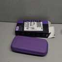 Orzly Carrying case for Nintendo Switch OLED and Switch Console - Purple Protective Hard Portable Travel case Shell Pouch for Nintendo Switch Console & Accessories