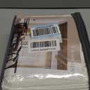 72 Inch Pinch Pleated Linen Curtains 2 Panels for Living Room Bedroom Memory Training Shaped Cream Birch Semi Sheer Short Pleat Drapes with Hooks Rings Back Tab Window Curtain Cabin Closet 40x72 (Natural)