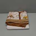 Fall Thanksgiving Double Border Decoration Tablecloth,Turkey & Pumpkin Harvest Tablecloths, Waterproof Table Cover for Dinner Kitchen Party Holiday Decorations, 60"x 102"Oblong/Rectangle