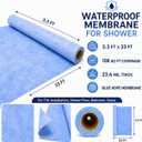 Shower Waterproofing Membrane Roll, 3.3x33 FT, 108 Sq Ft, 23.6 Mil