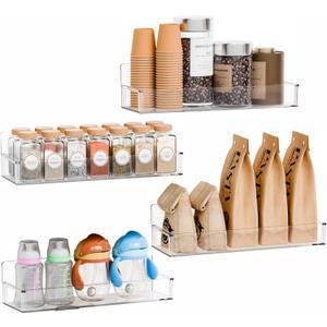 Yieach 4 Pack Clear Spice Rack771