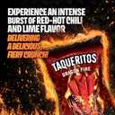 6 x Taqueritos Dragon Fire, Spicy Rolled Corn Tortilla Chips, 8 oz (Pack of 1) (EXP 06/06/26)