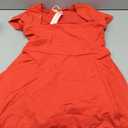 QINSEN Womens Square Neck Tennis Dress Short Sleeve Built in Shorts Golf Athletic Dress
 M