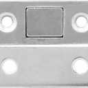 Fafeicy 10Pcs Stainless Steel Door Magnet, Cabinet Door Catch Sliding Door Suction with Strong Magnetic Force Double Sided Tape, for Closet Cabinet Drawer