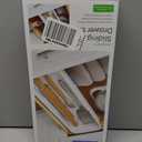 YouCopia DrawerFit Sliding Drawer Tray with Adjustable Dividers, Expandable Kitchen Storage Organizer, Speckled White