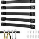 12" Magnetic Tool Holder, 5 Packs Storage Strips Tool Magnet Bar PVC Coated for Garage Organizer Mounted Hanging Strip,Heavy Duty of Magnetic Holder Easy to Install