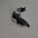 (18 Pcs) Hanging Bats Halloween Decoration Outside, Large Flying Plastic Bats Outdoor Decor, 3 Different Sizes with Cute Eye Stickers for Hanging in The Tree, Porch, Yard, Lawn, Indoor