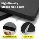 Window Air Conditioner Insulated Foam Side Panels,Weatherproof Window Ac Foam Insulation Kit Block Hot/Cold Air, Reduce Noise & Energy Costs, Universal Fit Most 5000-15000 BTU Air Conditioners Unit