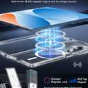 FNTCASE for Samsung Galaxy Z-Fold-7 Case: Magnetic Clear Military Grade Drop Protection Anti Yellowing Cell Phone Cover - Rugged Shockproof Protective Bumper Transparent Phonecase