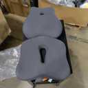 JIPORIER Seat Cushion & Lumbar Support Pillow Set for Office Chair, Ergonomic Pillow for Sciatica Pain Relief, Memory Foam Back Support Pillow & Chair Cushion for Car seat, Desk Chair (Grey)