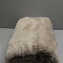 Ghouse Ultra Soft Faux Rabbit Fur Rug 3x5, Machine Washable Area Rugs for Bedroom Fluffy Rugs for Living Room, No-Shedding Carpet Sheepskin Rug Light Brown Beige