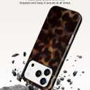 Jusy Compatible with MagSafe Brown Tortoise Shell Print Case for iPhone 17 Pro, Amber Trendy Luxury Magnetic Soft TPU and Hard PC Protective Phone Cover for Women Girls - Tortoise Shell