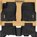 OEDRO Floor Mats Fit for Toyota 4Runner 2024-2013 / Lexus GX460 2014-2023, TPE All-Weather 4Runner Car Mats Includes 1st and 2nd Row Full Set Liners, Black