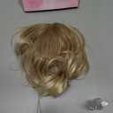 IMISSU Cute Short Claw Ponytail Grab Hairpieces Thick Clip In Hair Extensions Little Pony Tail Hair Pieces for Women (Ash Blonde)