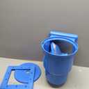 Above Ground Pool Skimmer, Heavy Duty Through-Wall Mount Pool Skimmer Kit with Accessories, Universal Fit for Standard Wall Openings, Klein Blue in-Wall Surface Skimmer Includes Leak-Free Teflon Tape