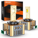 SEALIGHT D3S Bulbs, 6500K Cool White 45000 LM 10X Brightness HID Bulbs, 0.01S Instant Start 1:1 D3S Original HID Replacement 66340 42403 42302 Plug and Play Pack of 2