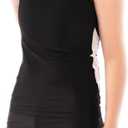 BaronHong Women Lesbian Tomboy Chest Binder Quick-Drying Swimwear Set Tank Top+Swimming Pants (3X-Large, Black)