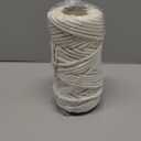 Flipped 100% Natural Macrame Cotton Cord, 6mm x 55 Yards Twine String Colored Cotton Rope Craft Cord for DIY Crafts Knitting Plant Hangers Christmas Wedding Decor (Beige, 6mm55yards)