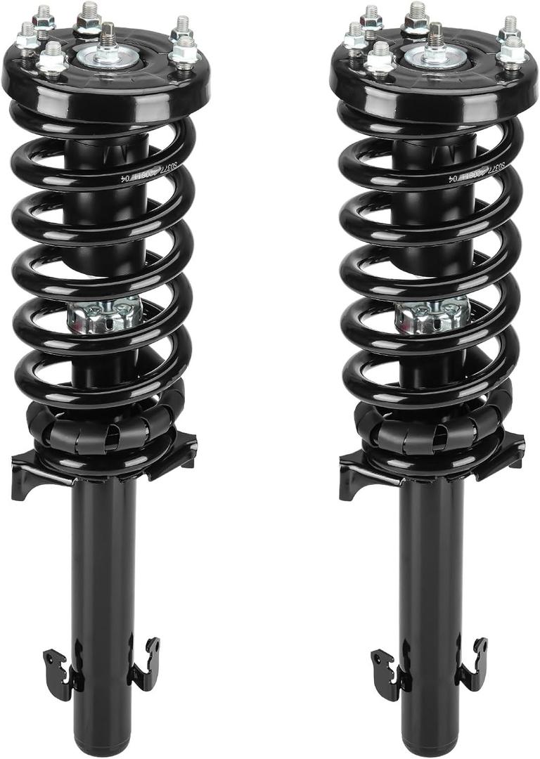 Front Strut Shock Assembly w/Coil Spring for Honda Accord 2008-2012 2.4L Sedan (Only) & All Coupes, Replace 172562L 172562R, Left & Right, 2PCS