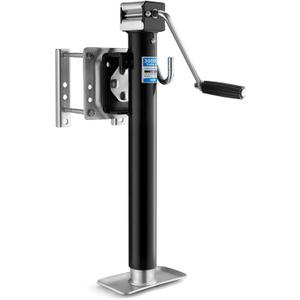 Kohree 3000 lbs Trailer Jack, Heavy Duty Bolt-on Low-Profile Small Swivel Trailer Tongue Jack with Ergonomic Handle for RV, Boat, Utility, Camping Trailer, 15" Vertical Travel