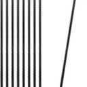 24 Set of 8 Ground Rebar Stakes Heavy Duty J Hook Ground Anchors, Curved Steel Plant Support Garden Stake with Chisel Point end, Hammer Through Hard Soil for Camping Tent - Black Powder Coated