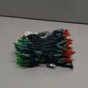 Brizled Red & Green Christmas Lights, 33ft 100 LED Christmas String Lights, 120V UL Certificated Xmas Tree Light Connectable, Mini Xmas Light Set Indoor Outdoor for Holiday Tree Party Home Decor