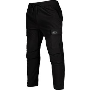 Men's Track Pants Outdoor Athletic Running Casual Joggers Pants with Zipper Pockets Lightweight Quick Dry (Black)