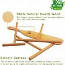 Crepe Spreader Set with Turner, 4-Piece Wooden Batter Tools (3.5, 5, 7, 12 Inch), T-Shaped Design for Pancakes and Griddle Cooking