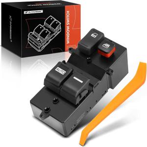 A-Premium Master Power Window Switch Compatible with Honda Accord 2003 2004 2005 2006 2007, Coupe 2-Door, Front Left Driver Side, Replace# 35750SDNA12, 35750SDNA11