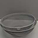 Metal Mesh Fruit Bowl with Lid & Basket - Fruit Fly Proof Kitchen Counter Storage for Fruits & Veggies (Grey/1PCS)