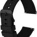 Anbeer Silicone Watch Band  22mm, Quick Release Rubber Replacement Strap for Men Women - Extra Long